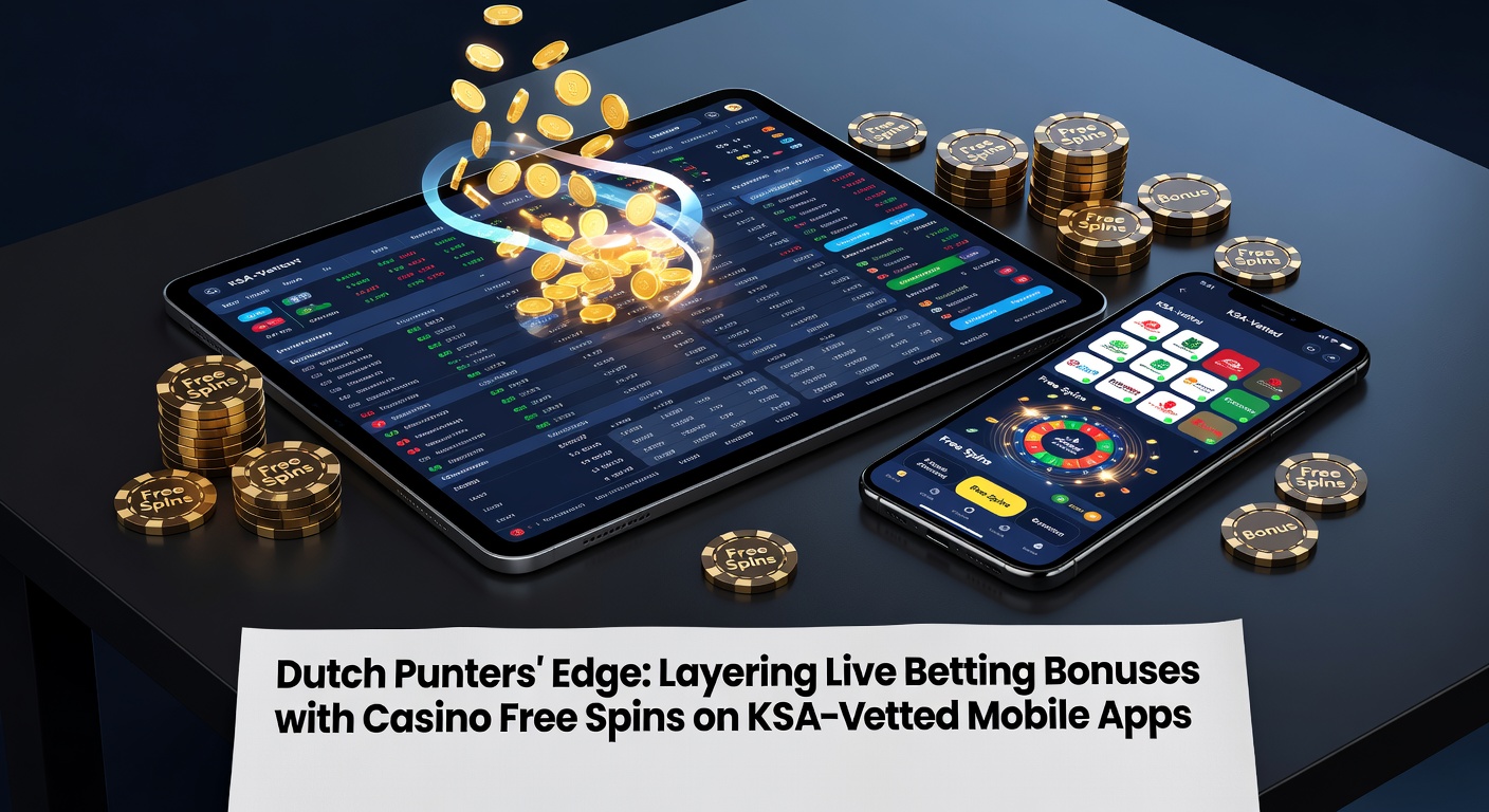 Schermafbeelding van een mobiele app met live wedopties en bonuspromoties op een KSA-licentieplatform, waar Nederlandse spelers bonussen combineren voor maximaal voordeel