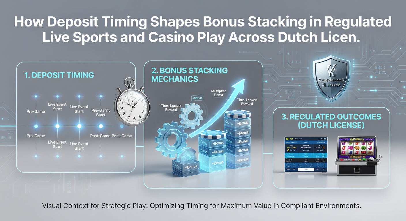 Grafiek die timing van stortingen koppelt aan bonusopbouw in sport en casino