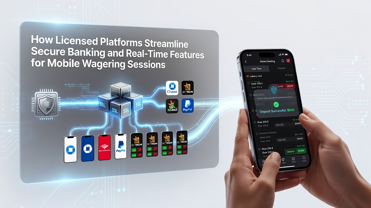 Gelicentieerde mobiele gokplatforms met veilige betaalmethoden en live weddenschapsfunctionaliteiten