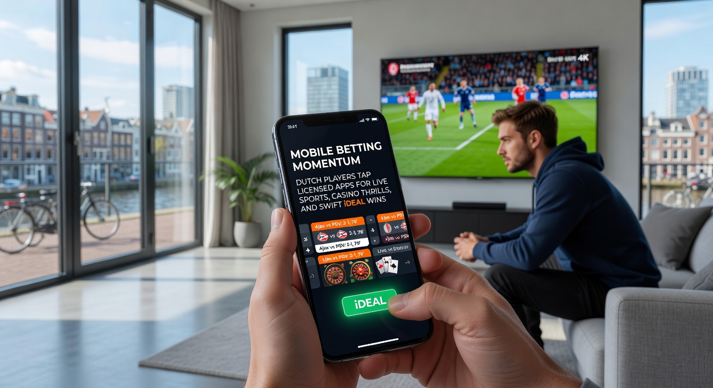 Nederlandse spelers gebruiken mobiele apps voor live sportweddenschappen en casino games met iDEAL-integratie