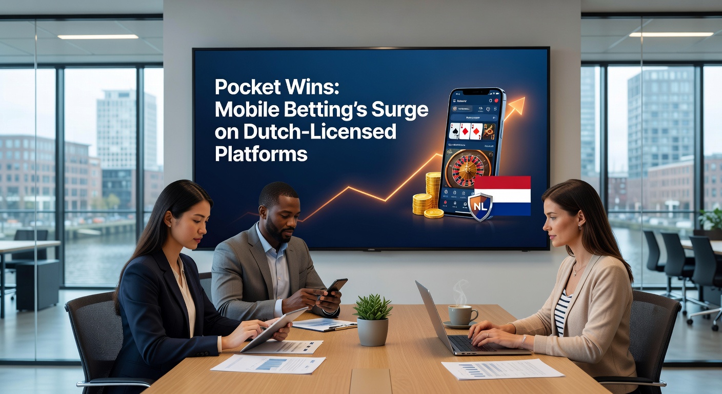 Grafiek met stijgende lijnen van mobiele betting volumes op Nederlandse platforms, inclusief pocket win statistieken uit 2026